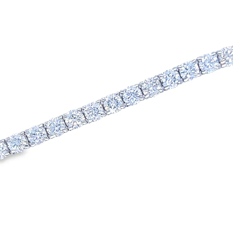 Open twist bracelet-14K White Gold Diamond Tennis Bracelet - 7.36ctw