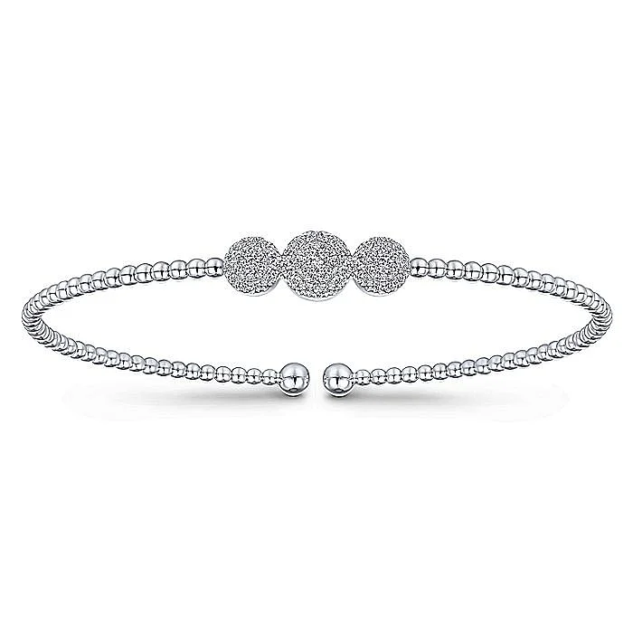 Speckled band bracelet-Gabriel & Co Diamond Station Bujukan Cuff Bracelet