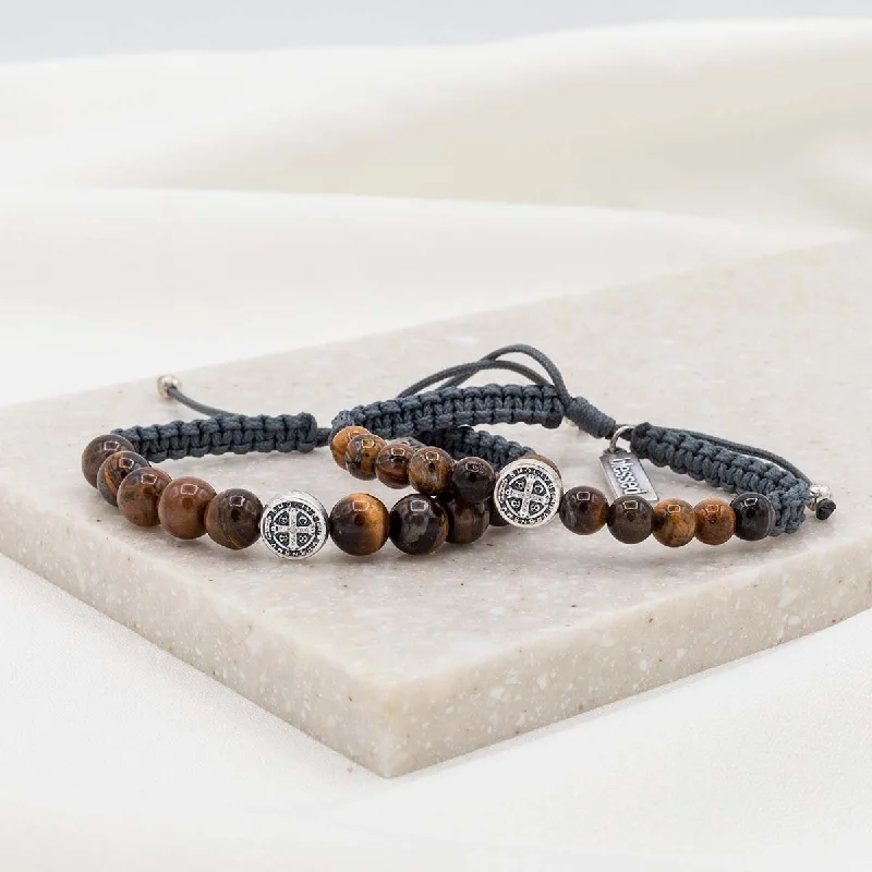 Soft silver bracelet-His and Hers Companion Blessing Bracelet Set