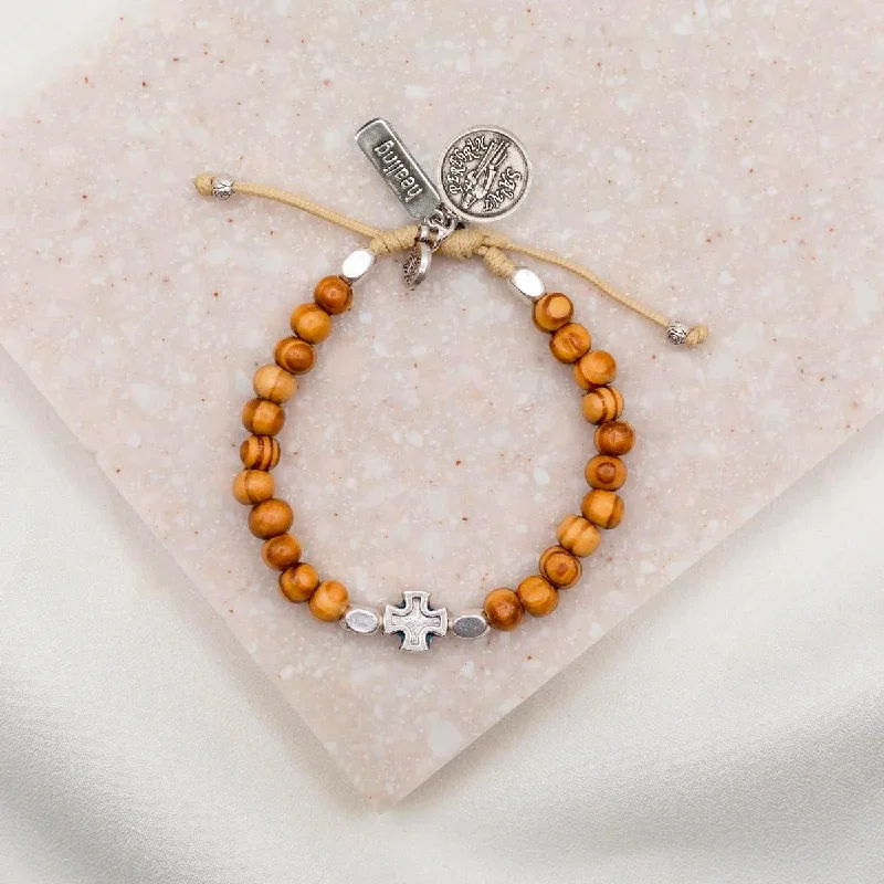 Radiant minimalist bracelet-Rooted in Faith Bracelet - St. Peregrine Healing