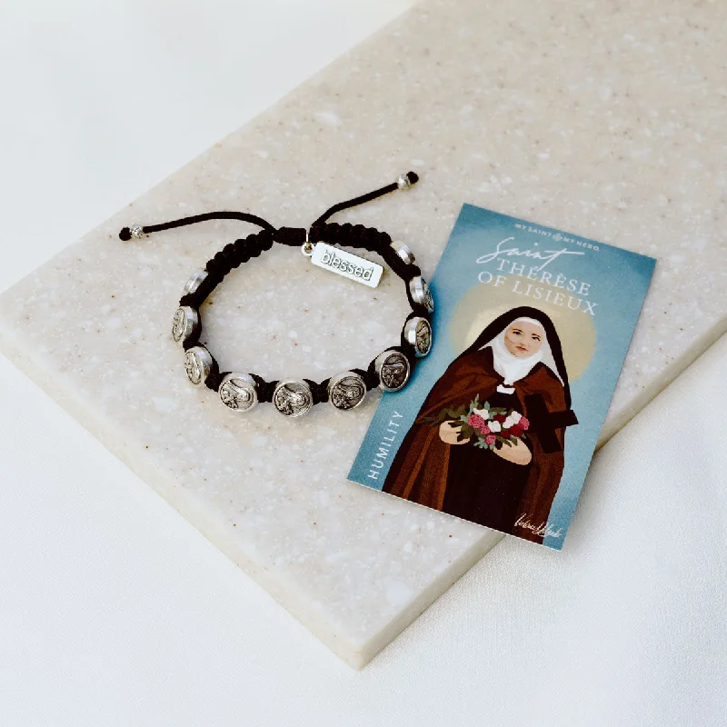 Slim-band bracelet-St. Thérèse of Lisieux Blessing Bracelet