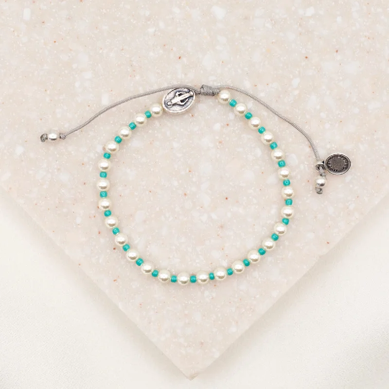 Hand-scored bracelet-The Love and Joy of Blessed Mother Mary Bracelet Stack