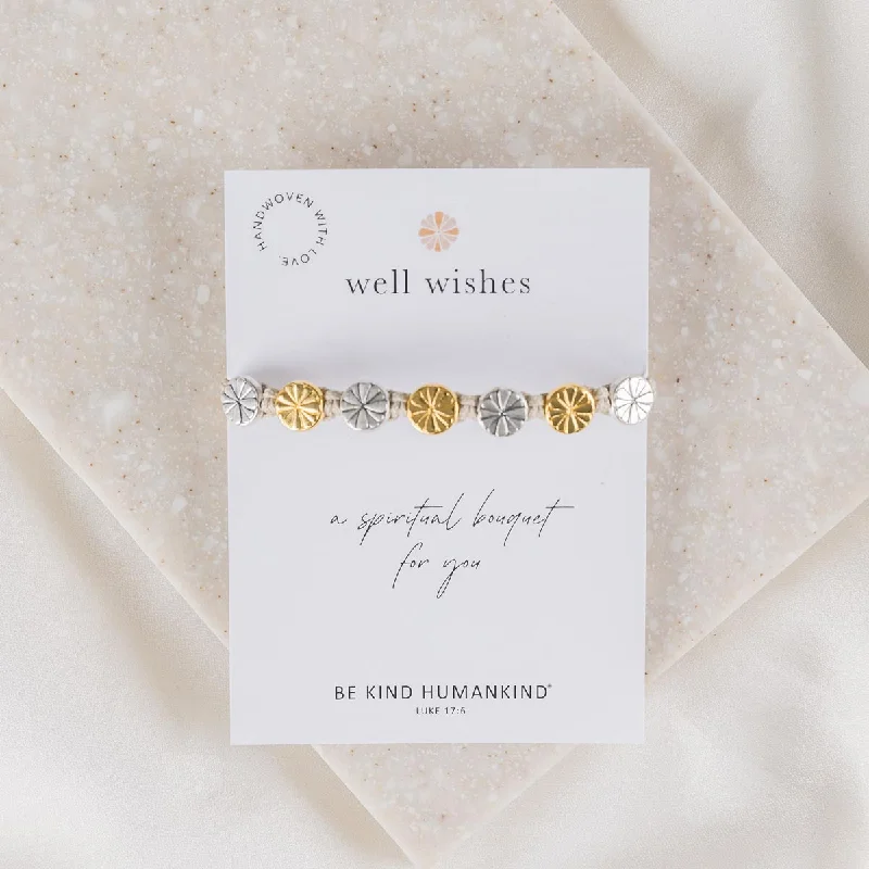 Encased stone bracelet-Well Wishes Spiritual Bouquet Bracelet