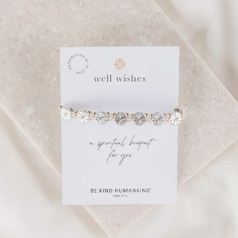 Glossy jet bracelet-Well Wishes Spiritual Bouquet Bracelet