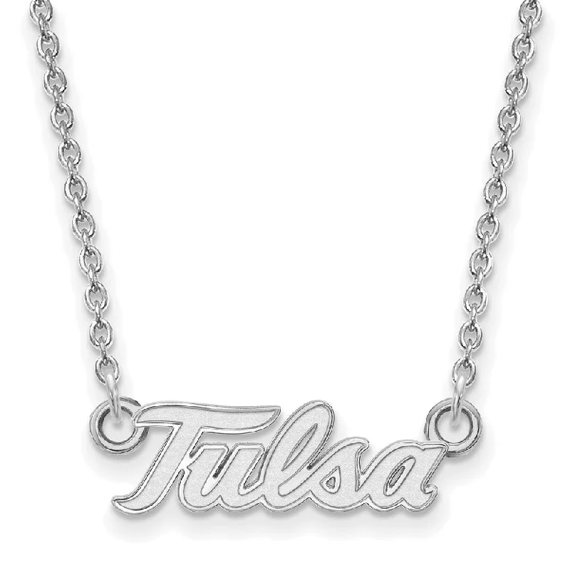 Antique howlite necklace-10k White Gold The U of Tulsa Small Pendant Necklace