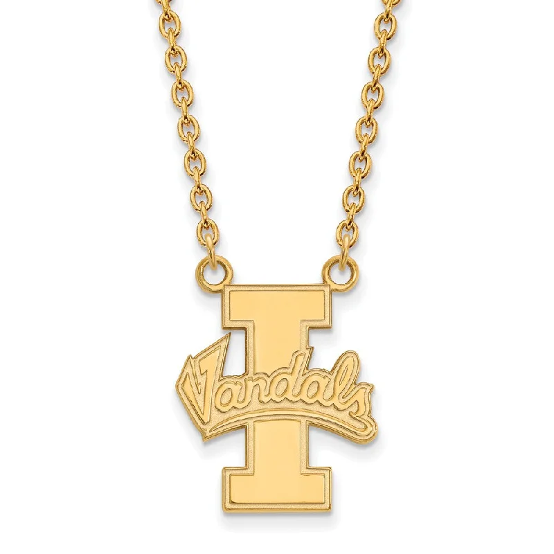 10k Yellow Gold U of Idaho Large Pendant Necklace