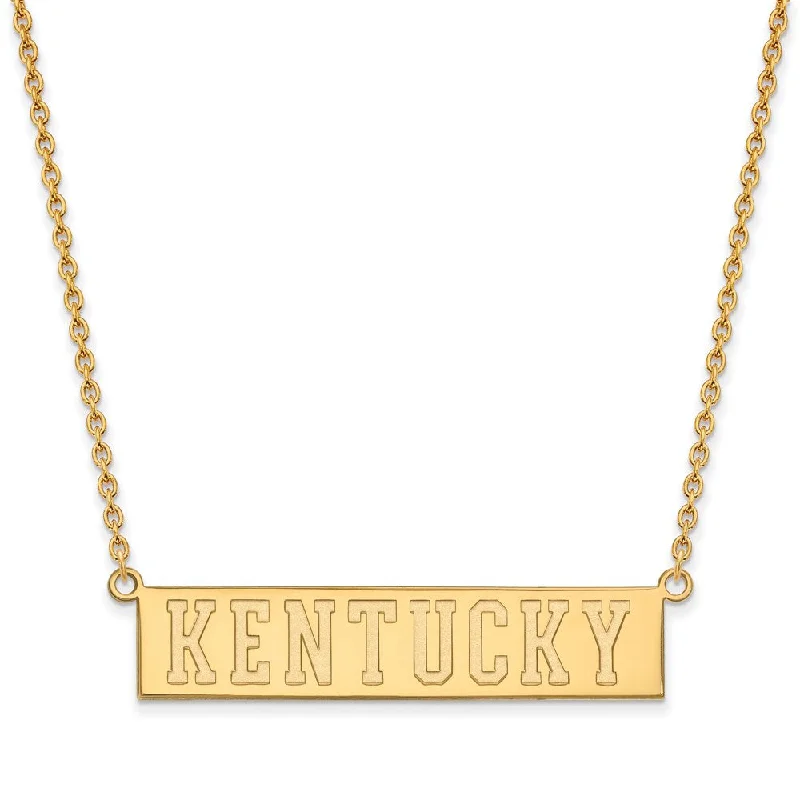 10k Yellow Gold U of Kentucky Large Pendant Necklace