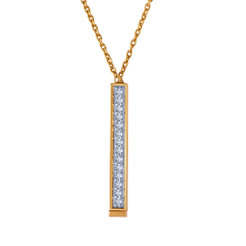 18k Modish Dainty Diamond Necklace