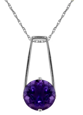 Radiant ruby necklace-1.45 Carat Sterling Silver This Very Reason Amethyst Necklace