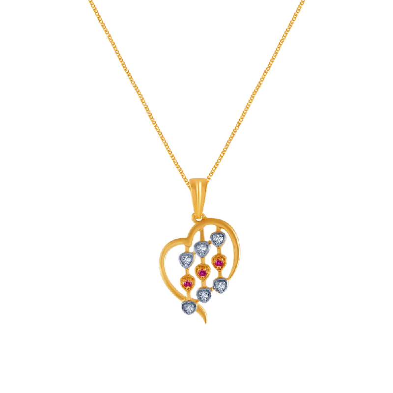 Radiant iolite necklace-18k (750) Yellow Gold And Diamond Pendant For Women