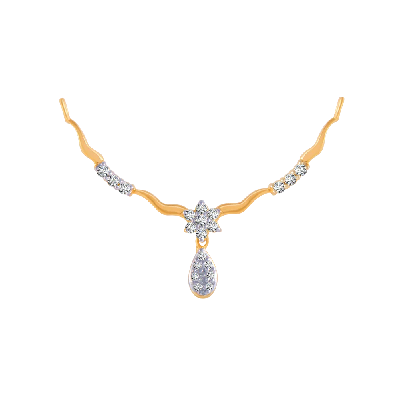 Vivid moonstone necklace-18KT (750) Yellow Gold And Diamond Pendant For Women