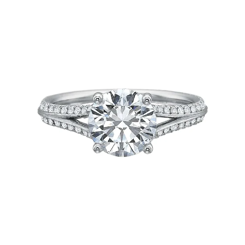 Pocked ring-New Aire Split Shank Diamond Semi Mount Ring