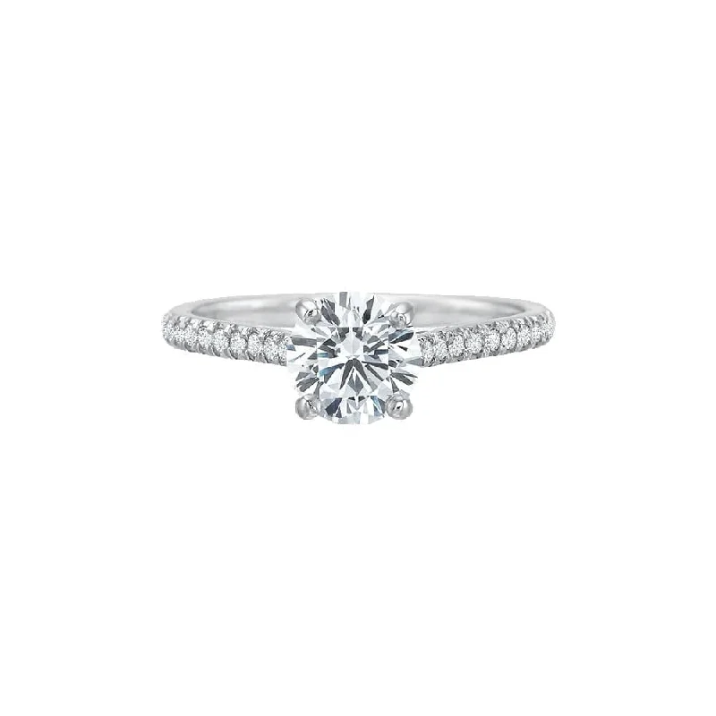 Ripple motif ring-New Aire Diamond Semi Mount Ring