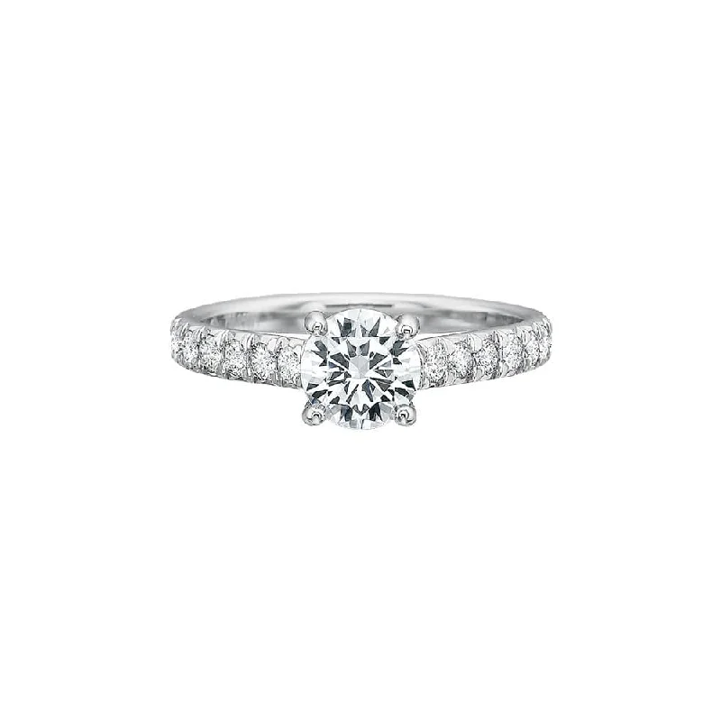 Wire-twirl ring-New Aire Diamond Semi Mount Ring