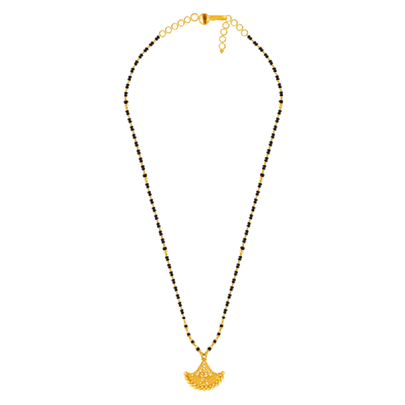 Coarse gem necklace-22k Yellow Gold Mangalsutra