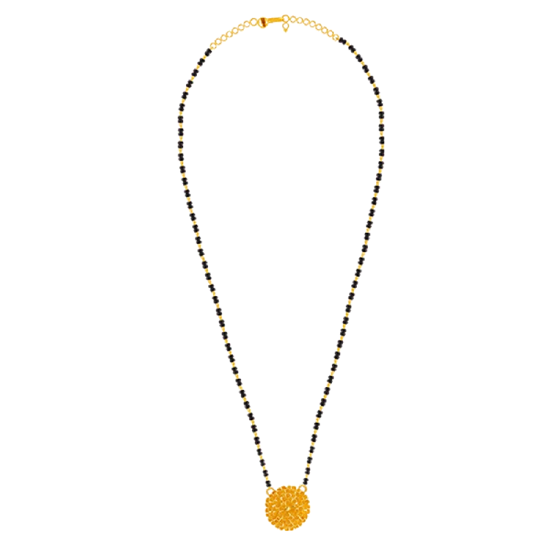 Incised design necklace-22k Yellow Gold Mangalsutra