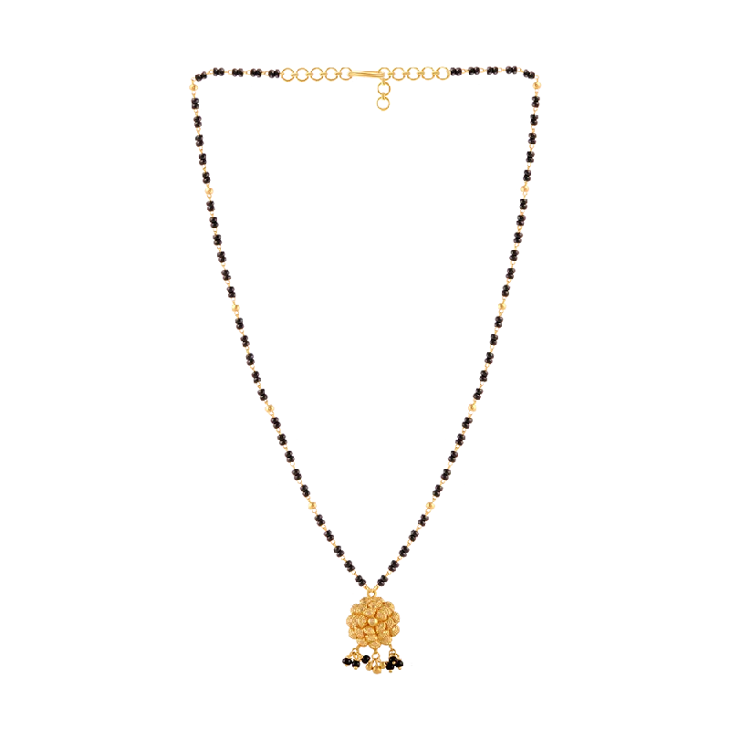 Surging wave necklace-22KT (916) Yellow Gold  Mangalsutra For Women