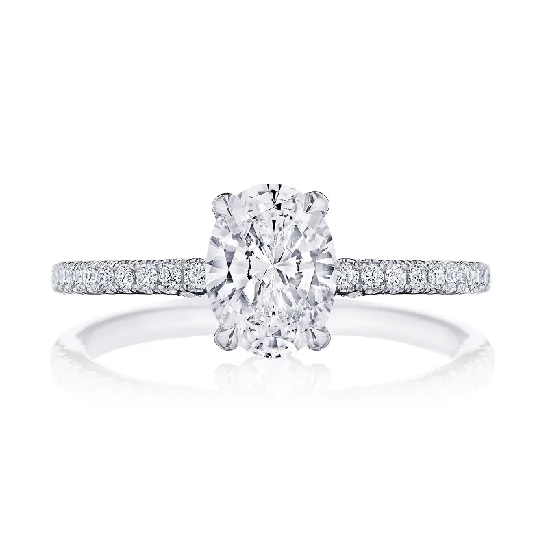 High band ring-Diamond Semi Mount Ring