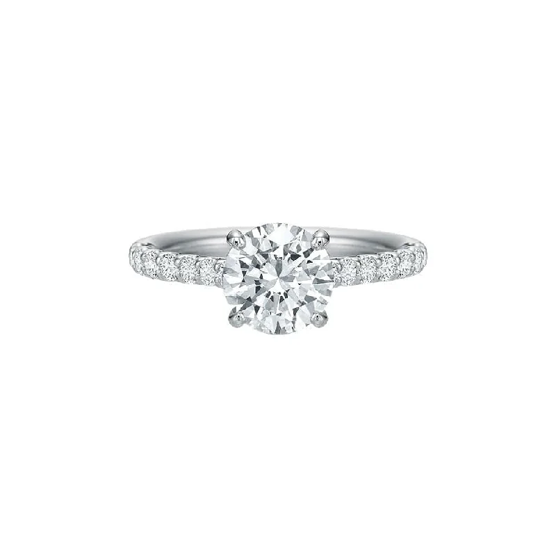 Speckled band ring-Classic Comfort Fit Diamond Semi Mount Ring