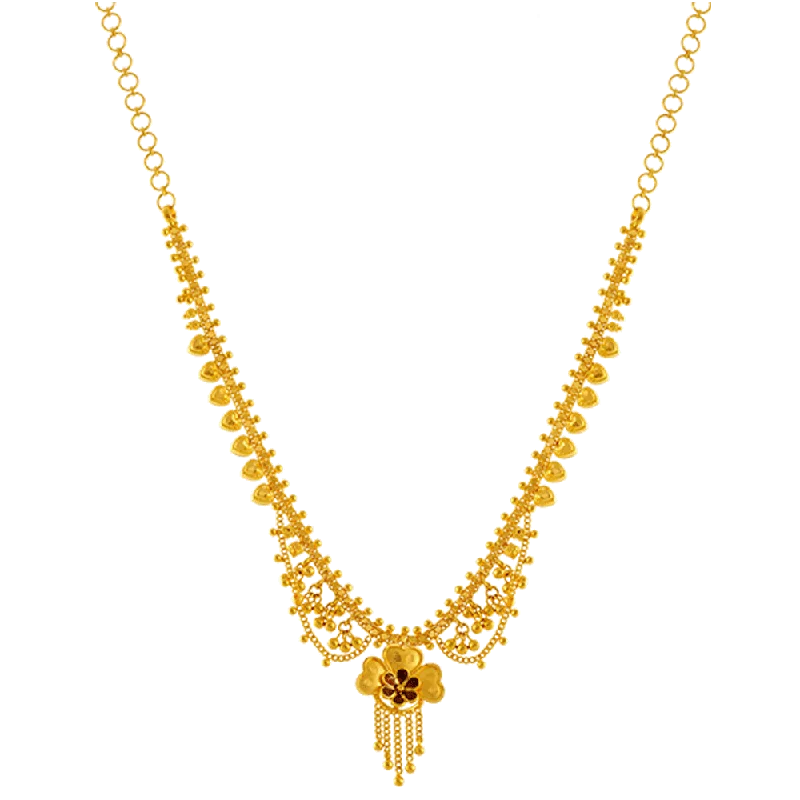 Radiant quartz necklace-P.c. Chandra Jewellers 22k Yellow Gold Neckless