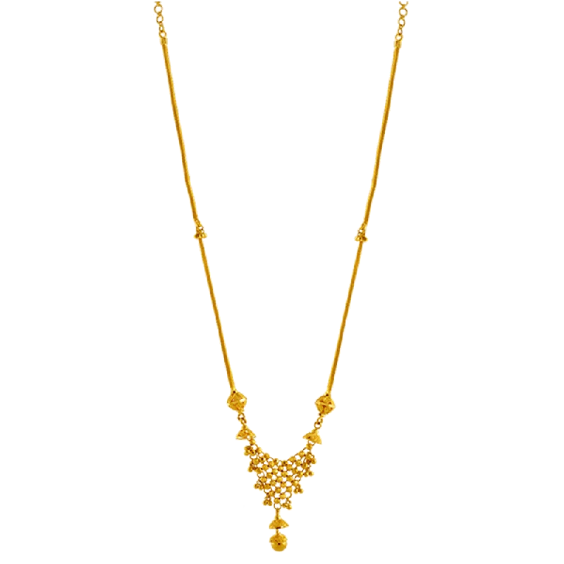 Glossy gold necklace-P.c. Chandra Jewellers 22k Yellow Gold Neckless