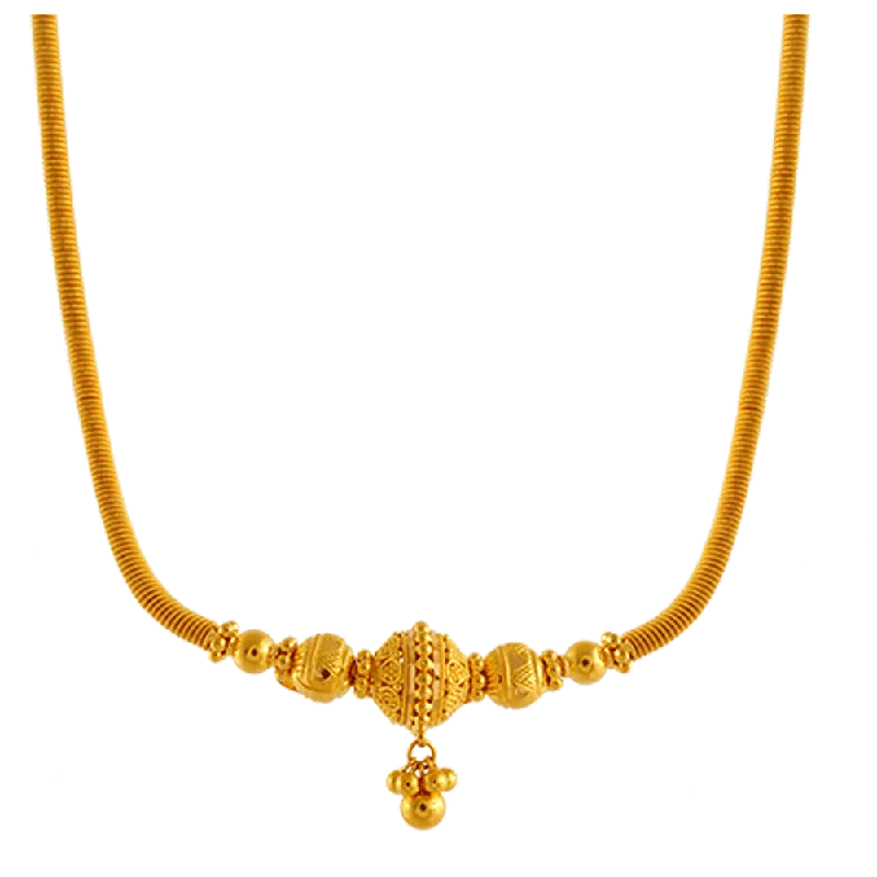 Octagon pendant necklace-P.c. Chandra Jewellers 22k Yellow Gold Neckless