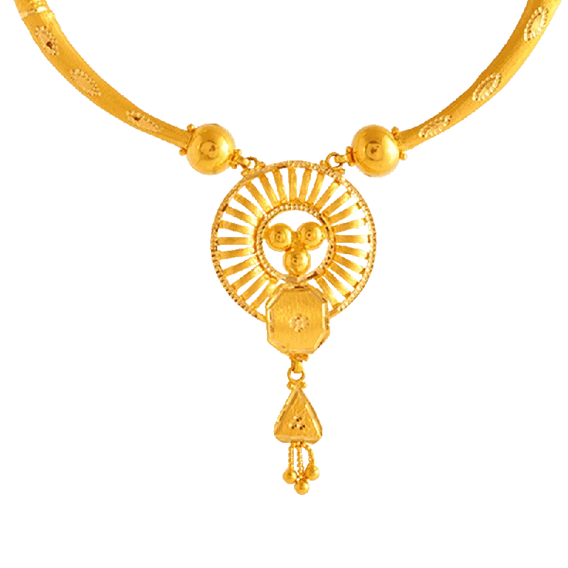 Cool topaz necklace-P.c. Chandra Jewellers 22KT Yellow Gold Necklace For Women