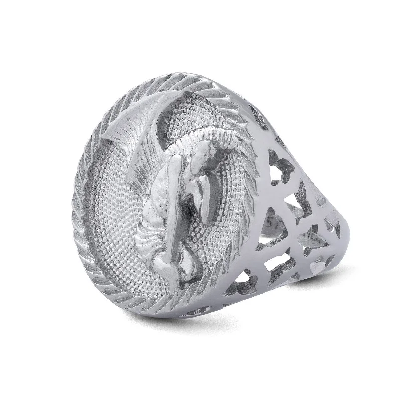 Thick pave ring-Fallen Angel Sovereign Ring