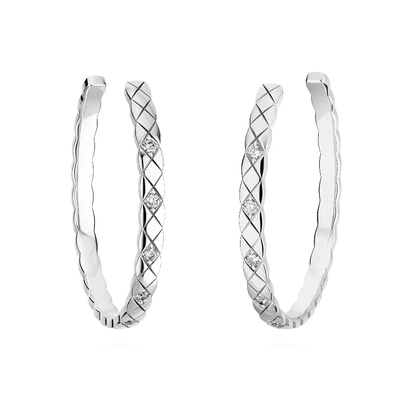 Diverse gem earrings-Coco Crush Hoop Earrings with Diamonds