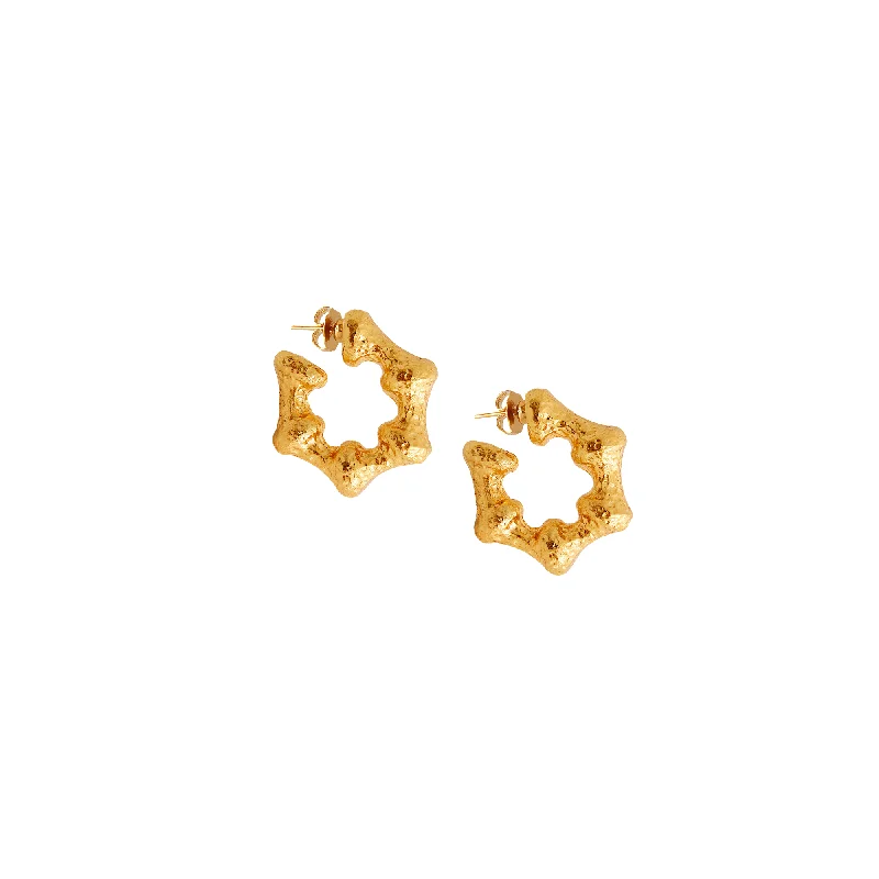 Gentle flow earrings-Mini Formation Bold Hoops