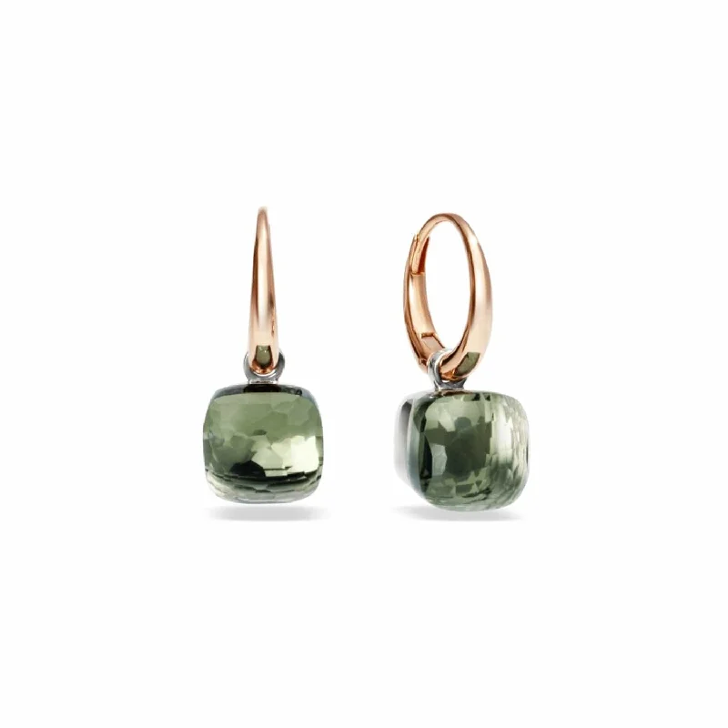 Leafy cluster earrings-Nudo Petit Drop Earrings in Prasiolite